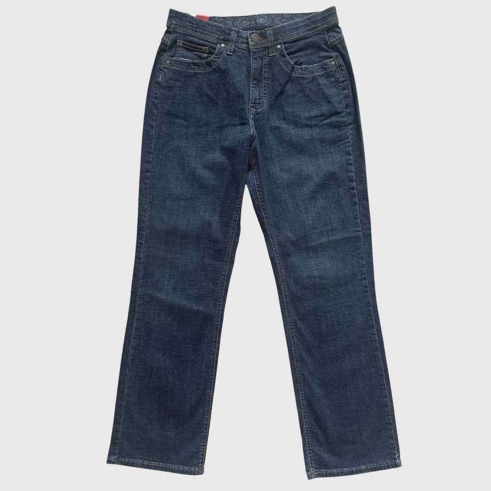 Lee Comfort Fit Straight Leg Jeans Dark Wash 10 Petite 10P NWOT classic staple